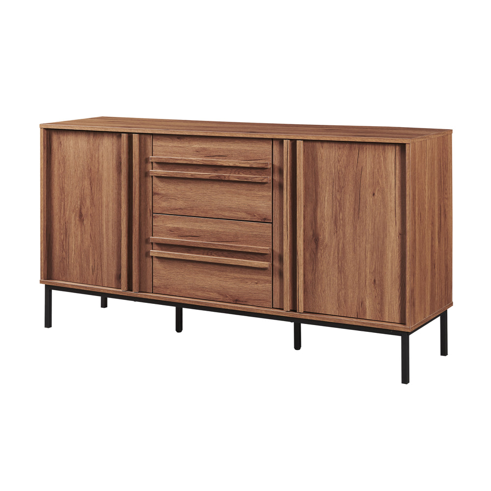 Sideboard Kilmandar 150x40x79 cm aspect nuc [en.casa]