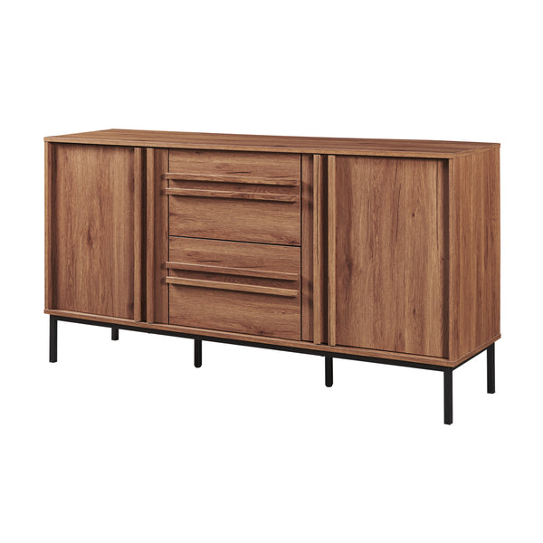 Sideboard Kilmandar 150x40x79 cm aspect nuc [en.casa]