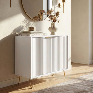 Comoda cu 2 usi Trondi 75x80x40 cm [en.casa] 
