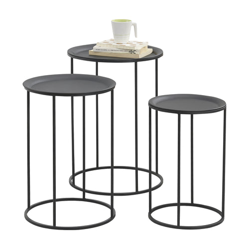 Masute living Elvetia set 3 buc masuri diferite [en.casa]