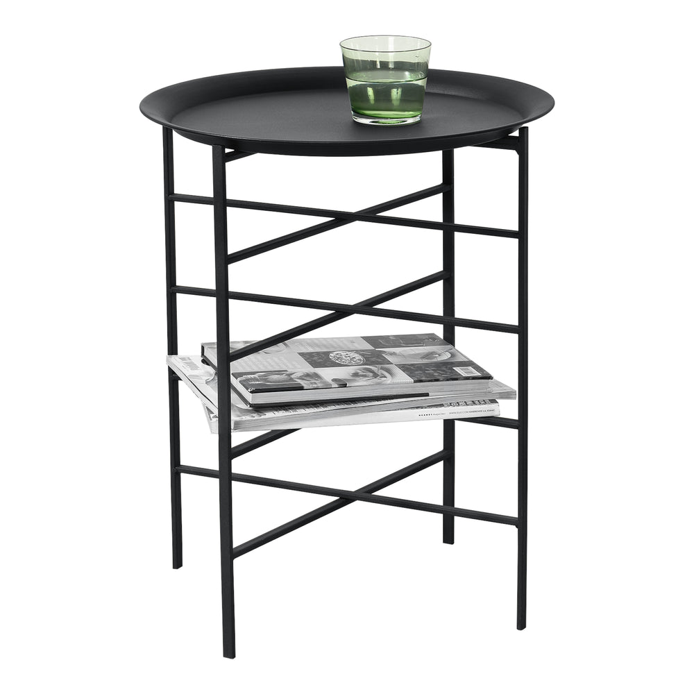 Beistelltisch Wiltz 40x40x53 cm Metall Schwarz en.casa - premiumXL