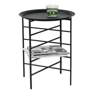 Beistelltisch Wiltz 40x40x53 cm Metall Schwarz en.casa - premiumXL