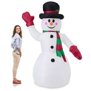 Figurine Craciun gonflabile Mos Craciun,Om de zapada cu 4 LED [en.casa]