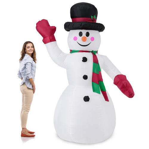 Figurine Craciun gonflabile Mos Craciun,Om de zapada cu 4 LED [en.casa]