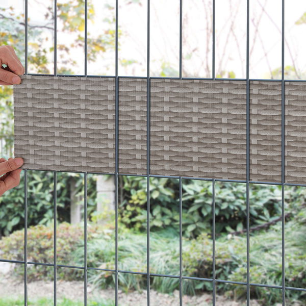 Folie pentru gard protectie vizuala Jesteburg PVC culori diferite [en.casa]