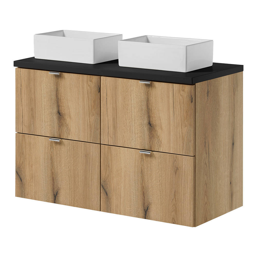 Set dulap baie cu lavoar dreptunghiular xx Newport [en.casa]