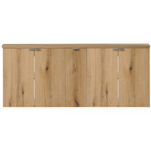 Set mobilier baie 1x Newport 140,4x59,5x40cm efect stejar [en.casa]
