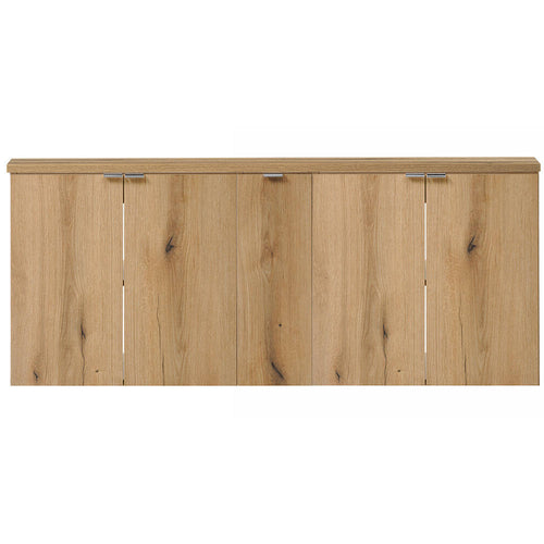 Set mobilier baie 1x Newport 140,4x59,5x40cm efect stejar [en.casa]