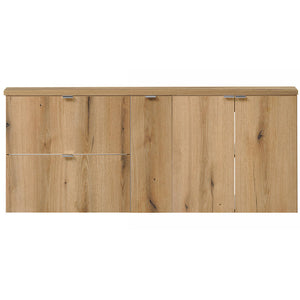 Set mobilier baie 1x Newport 140,4x59,5x40cm efect stejar [en.casa]