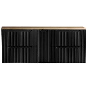 Set dulap baie XX Newport negru [en.casa]