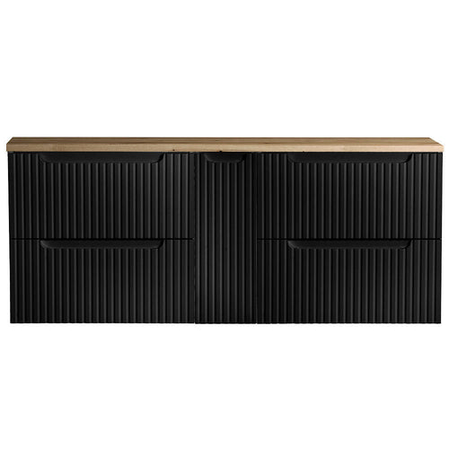 Set dulap baie XX Newport negru [en.casa]