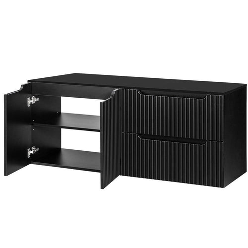 Set dulap baie XX Newport negru [en.casa]