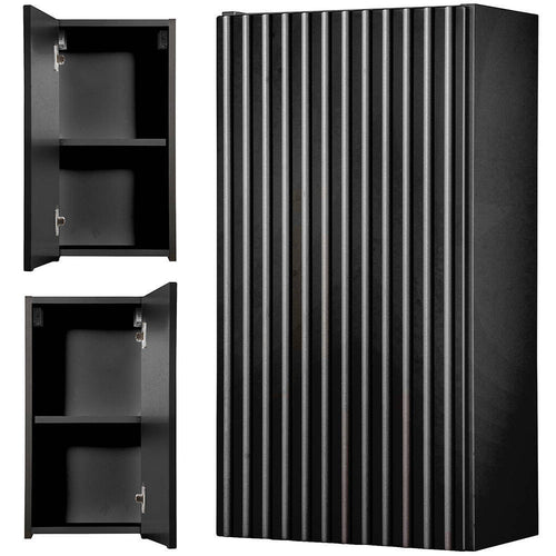 Dulap baie perete Newport negru en.casa