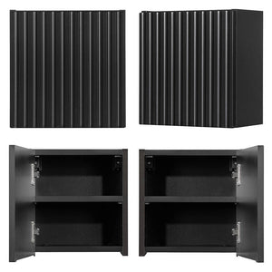 Dulap baie perete Newport negru en.casa