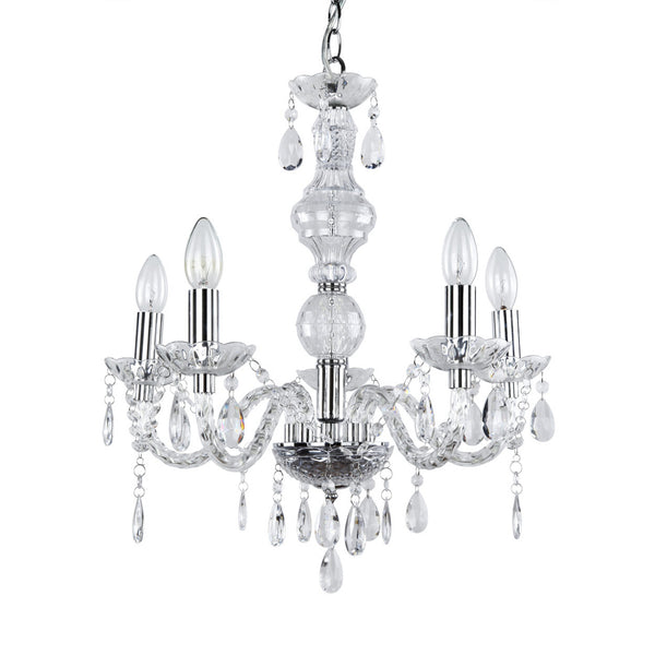 Lustra Patricia 5 x E14 culoarea cromului [lux.pro]
