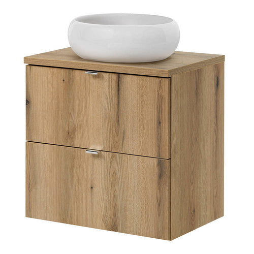Set dulap baie cu lavoar rotund 56 Newport 60,4x71,5x40 cm [en.casa]