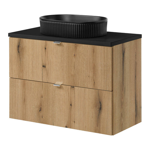 Set dulap baie cu lavoar 56 OAK Newport 80,4x70,5x40cm [en.casa]