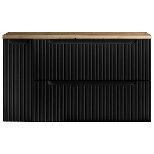 Set dulap baie XX Newport negru [en.casa]