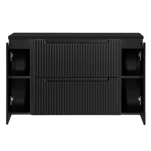 Set dulap baie XX Newport negru [en.casa]