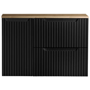 Set dulap baie XX Newport negru [en.casa]