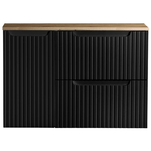 Set dulap baie XX Newport negru [en.casa]